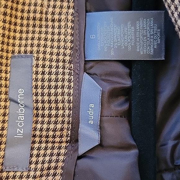 NWOT Liz Claiborne "audra" brown trouser pants Size 6 - Picture 7 of 8